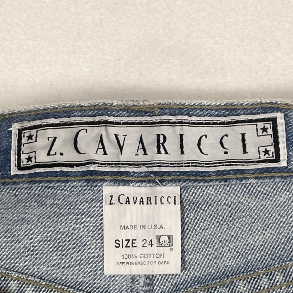 Vintage Z Cavaricci Denim Skirt NWT Womens 24 Made USA 90s Deadstock - Picture 7 of 15